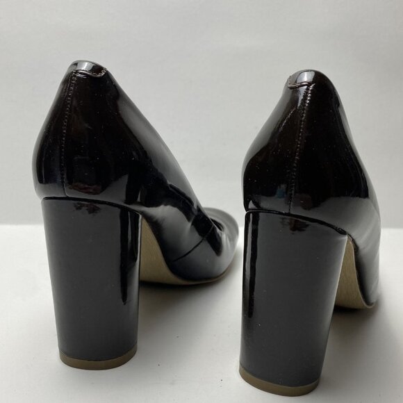 ECCO Brown Patent Leather Block Heel Pumps Size 39 - Picture 4 of 6